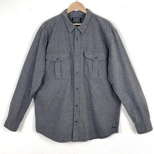 Filson Alaskan Guide Flannel Shirt Dark Heather Gray Mens Size 2XL Tall 11012007